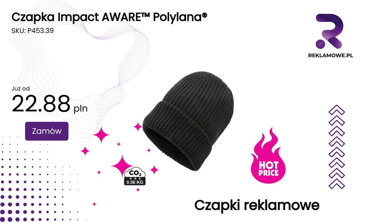 Czapka Impact AWARE z ekologicznego materiału Polylana