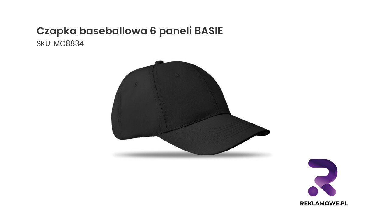 Czapka baseballowa 6 paneli BASIE Czapka baseballowa 6 paneli BASIE