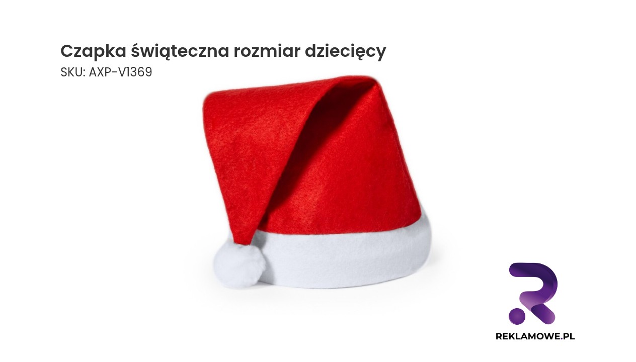 Czapka świąteczna w rozmiarze dziecięcym