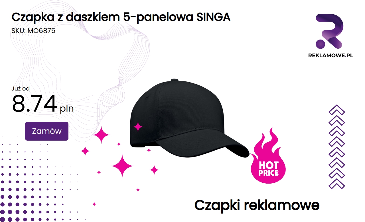 Czapka z daszkiem 5-panelowa SINGA