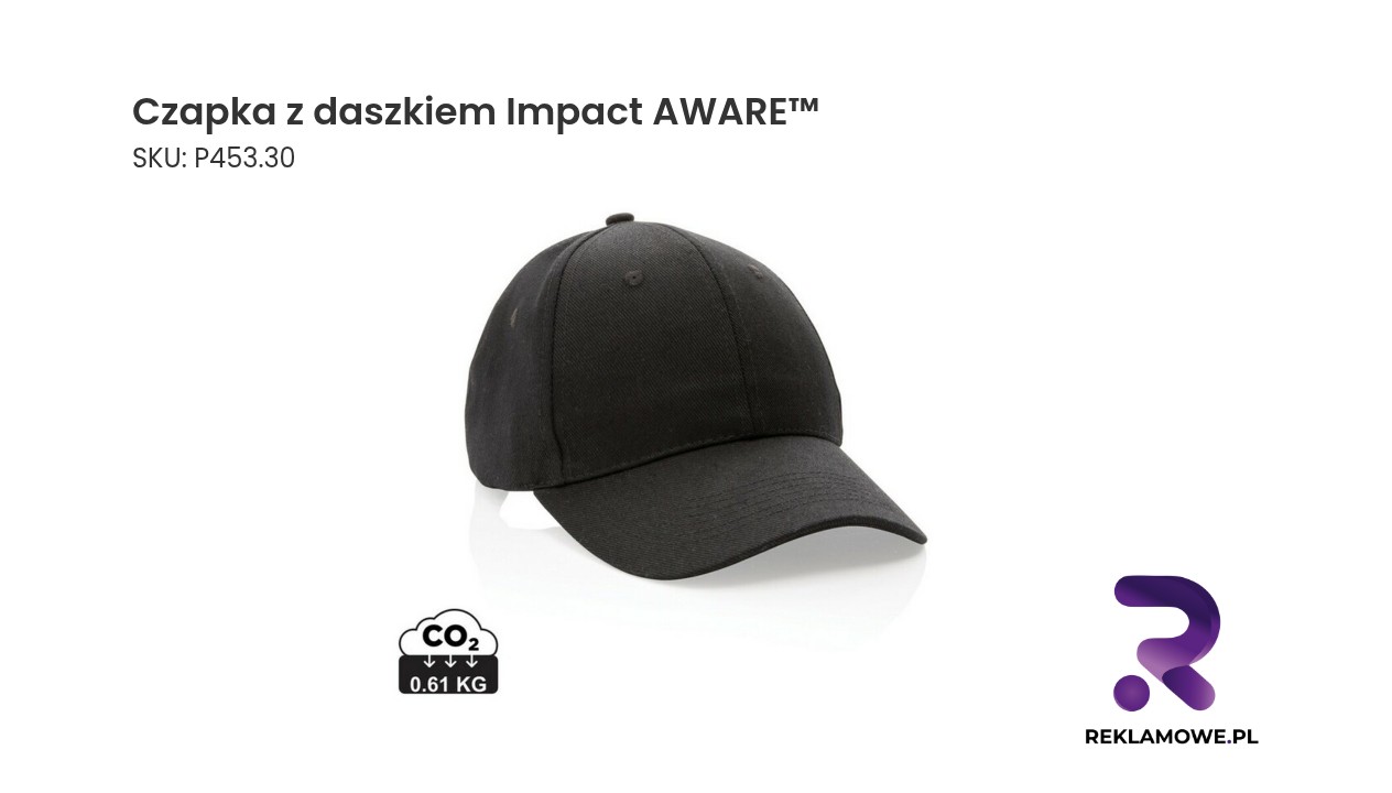 Czapka z daszkiem Impact AWARE w kolorze czarnym