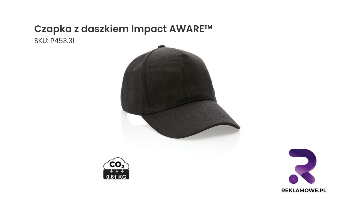 Czapka z daszkiem Impact AWARE ekologiczna