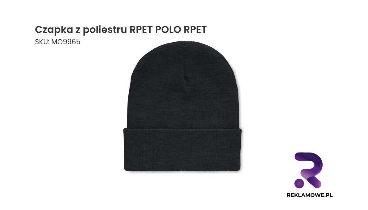 Czapka z poliestru RPET POLO RPET na białym tle