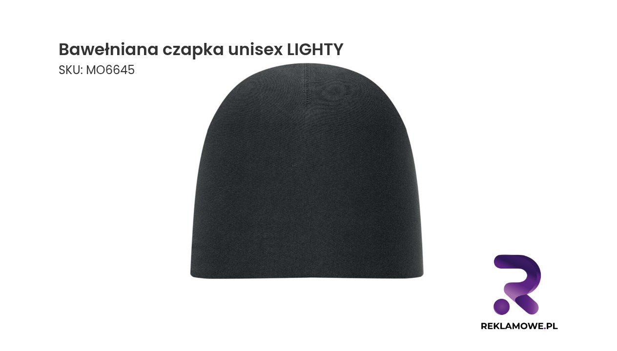 Bawełniana czapka unisex LIGHTY Bawełniana czapka unisex z serii LIGHTY w kolorze neutralnym