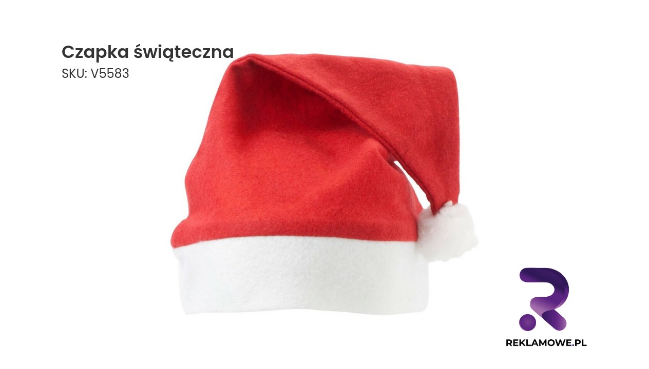 Czapka świąteczna na Boże Narodzenie