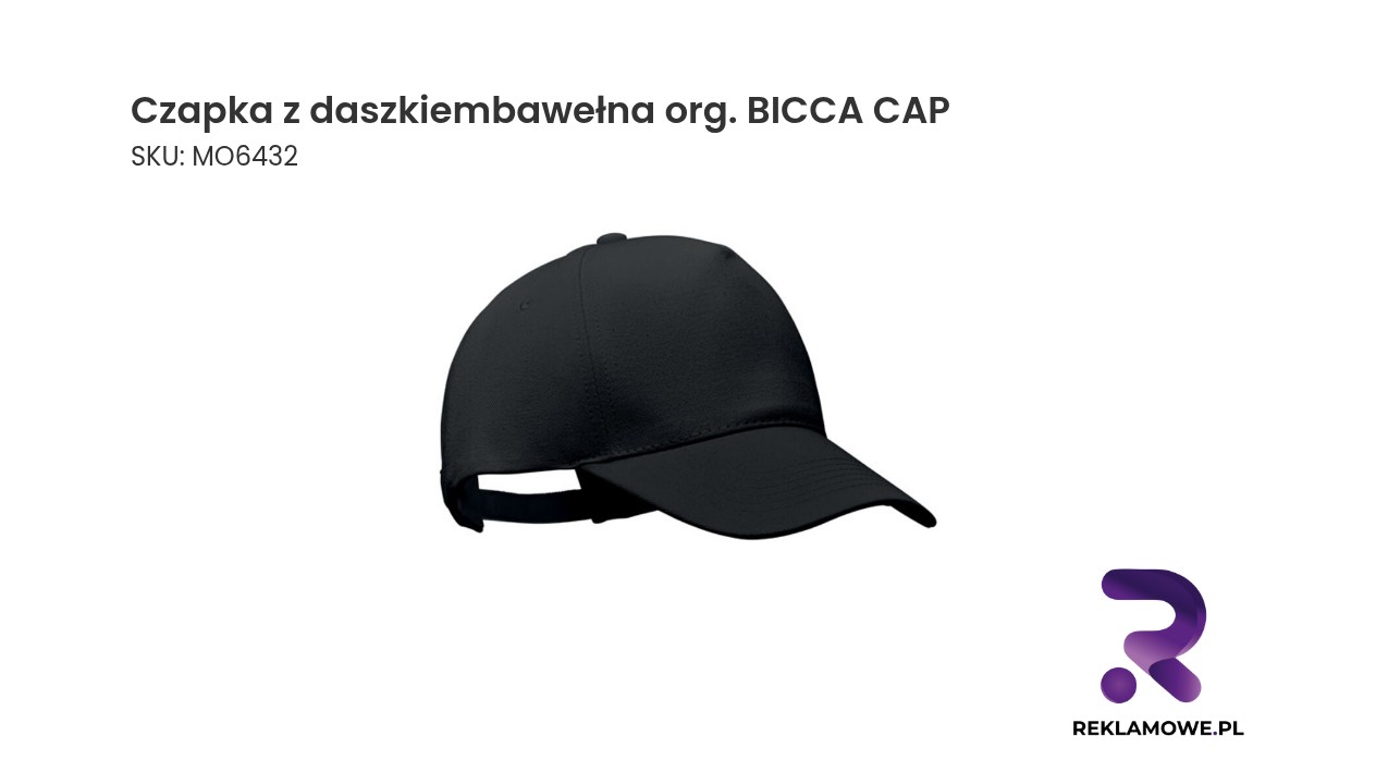 Czapka z daszkiem Bicca wykonana z organicznej bawełny