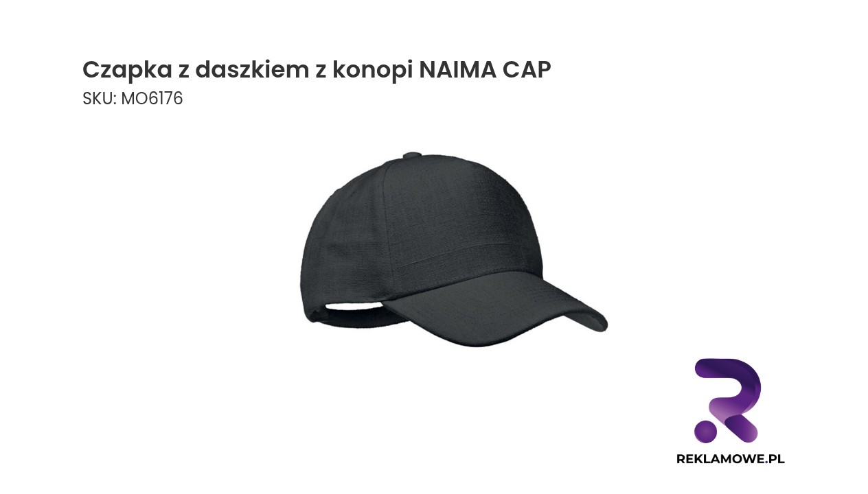 Czapka z daszkiem z konopi NAIMA CAP Czapka z daszkiem z konopi NAIMA CAP – ekologiczna czapka z naturalnego włókna konopnego