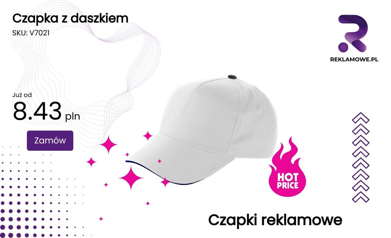 Czapka z daszkiem na modelu