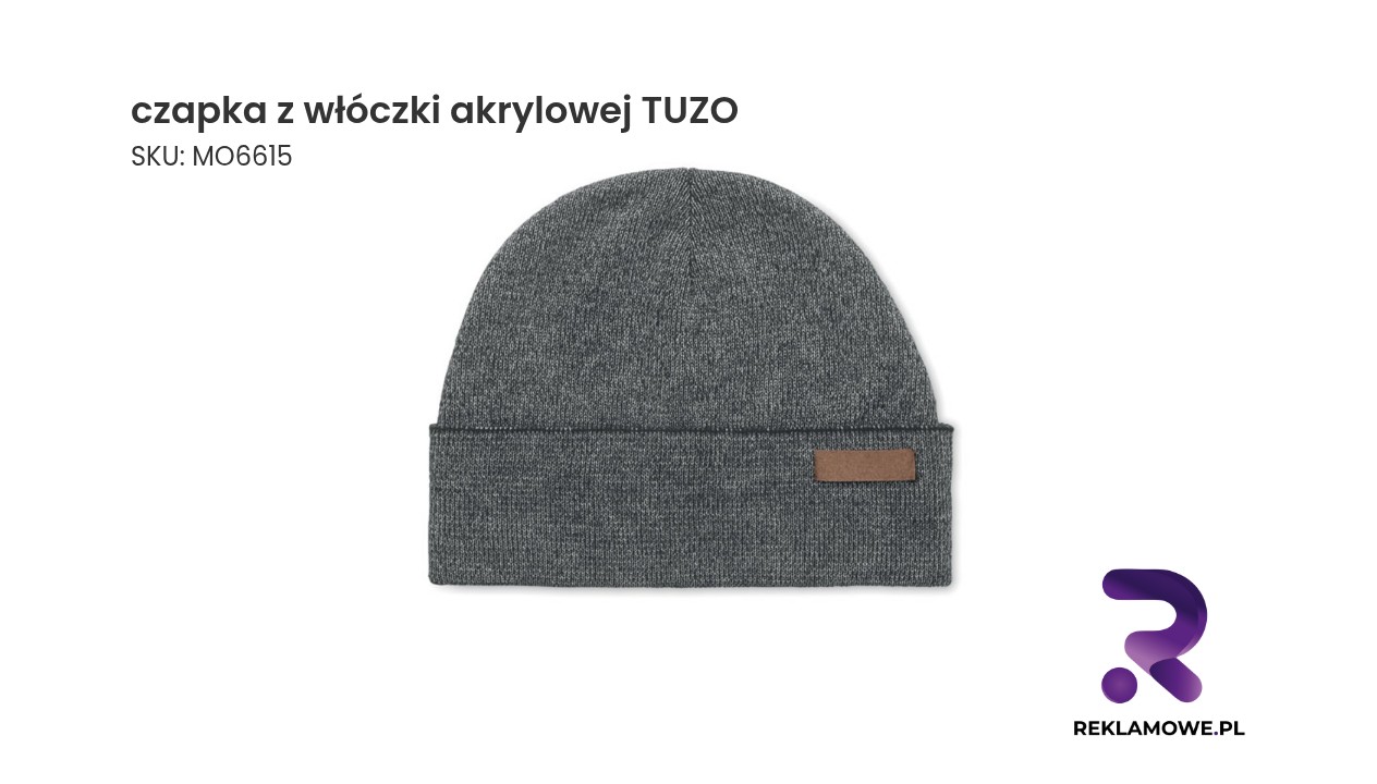 czapka z wloczki akrylowej TUZO 1