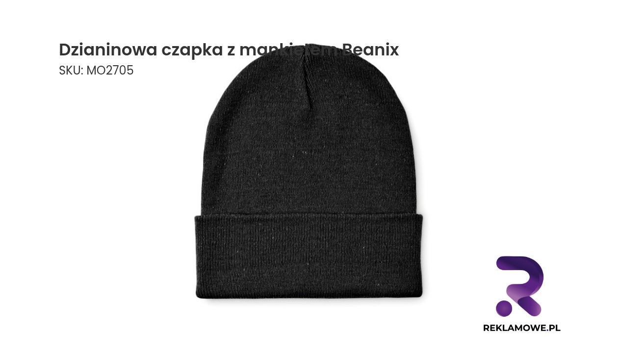 Dzianinowa czapka z mankietem Beanix - stylowa i ciepła czapka na chłodne dni