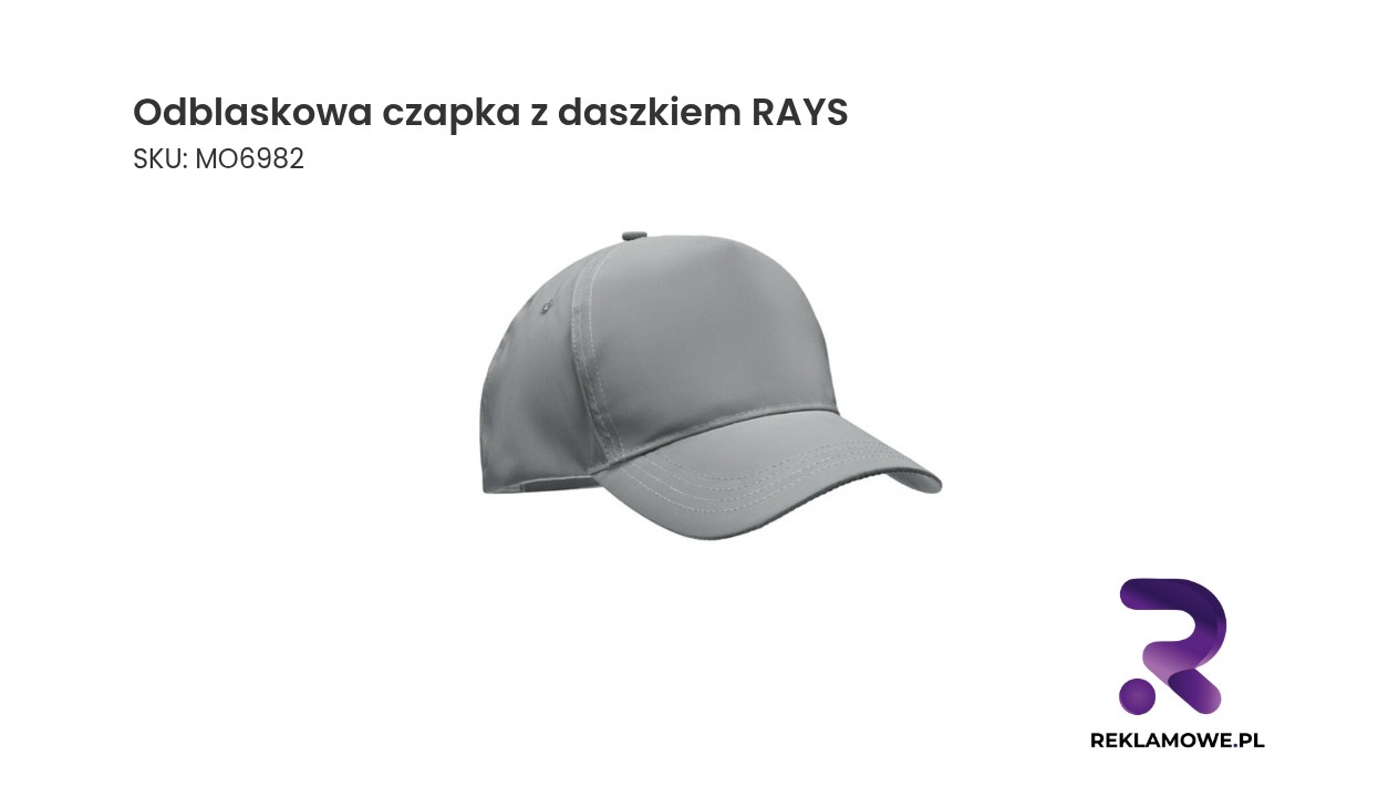Odblaskowa czapka z daszkiem marki RAYS