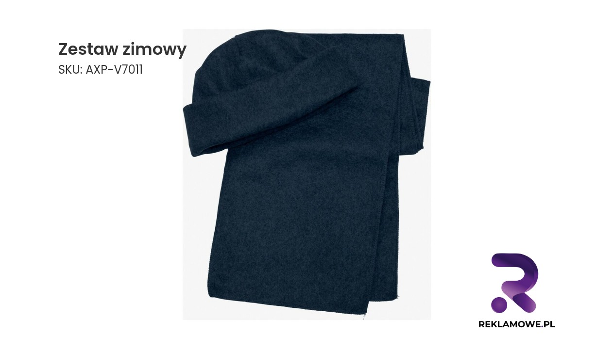 Zestaw zimowy zawierający czapkę, szalik i rękawiczki